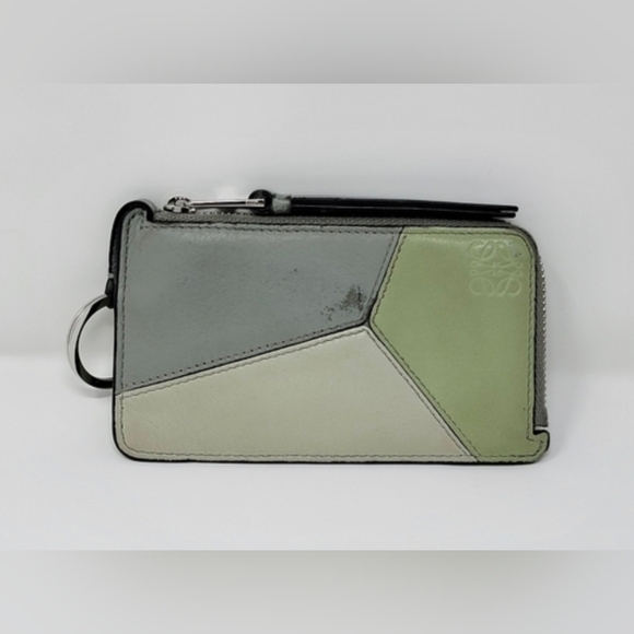 LOEWE Puzzle Multicolor Zipped Card Key Case Wallet - Picture 2 of 8